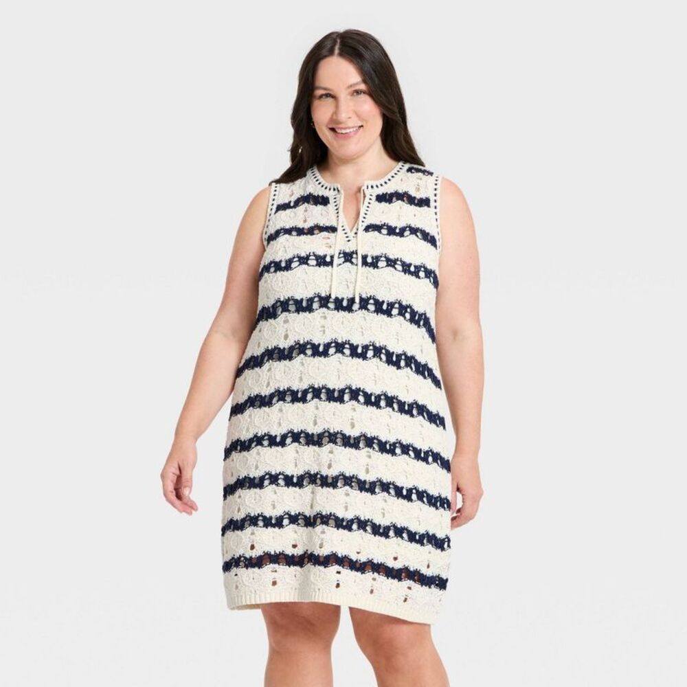 Universal Thread - Women's Mini Sweater Dress - Universal Thread Navy Blue